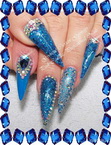 Blue nails