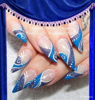 Blue nails