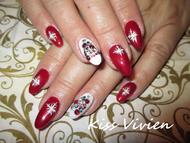 shellac karácsonyi design