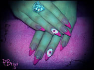 Zselés francia porci virággal