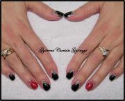 Best Nails - red and black nail