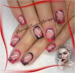 Best Nails - Black and red nail