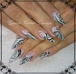 Best Nails - Black and white nail