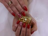 Porcelán géllakkal 