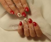 Porcelán géllakkal 