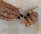 Porcelán géllakkal 