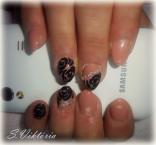 Mini porci fekete rózsával