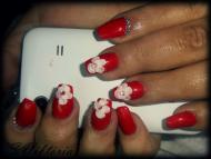 Porci virág géllakkal