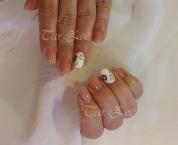 Porcelán géllakkal 