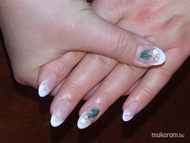 akril fenyőágas,porcelán üveggömbös 