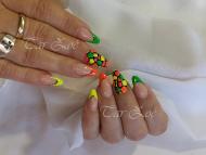 porcelán géllakkal