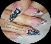 Best Nails - Black and silver nails