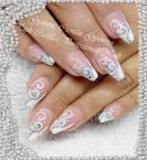 Best Nails - White and silver nail