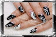 Best Nails - Black and white nail