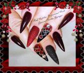 Best Nails - Black and red nail