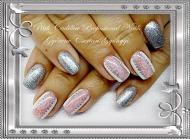 Best Nails - White and silver nail