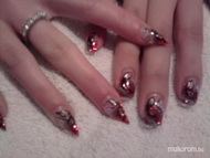 csillám és háló kombinálva