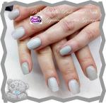 Gray nail art