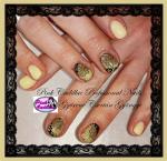 Yellow nail art