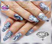 Marble nail art