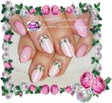 Pink nail art