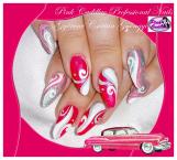 Pink nail art