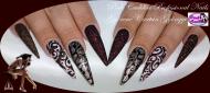 Brown nail art