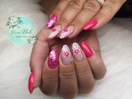 Best Nails - Virágos pink 