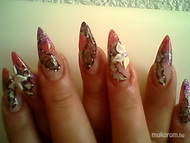 jégfólia és akril no meg porci virág