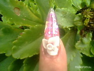 jégfóliás porci virággal