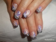 körömhajón kapott csillám a fr vég