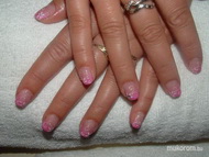 Best Nails - csillámos átmenetes 