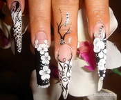 Best Nails - fekete fehér