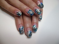 Anitám kék-ezüst csillise