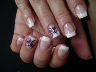 Francia,akril virággal