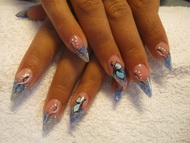 Porcelán,akrilfestéssel