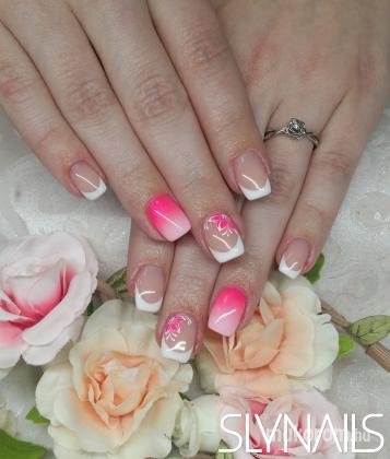 SlyNails - Rózsaszín virágos porcelán műköröm  - 2019-02-09 10:27
