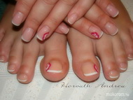 Best Nails - francia kézen lábon akril virággal