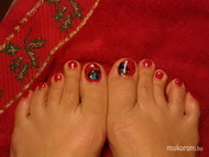 karácsonyi pedikűr
