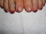 Lábkörömre gél lakk