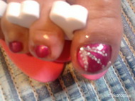 lábköröm díszités