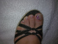 Best Nails - saját pedizselé..pillangócskával...