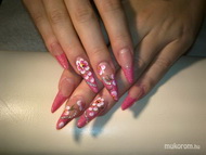 Porcelán stiletto egymozdulat festéssel