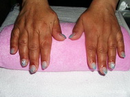 égkék porcelán virágos