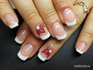 Rövid francia 3Ds porci virággal