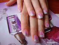 csillámos porci beépített dísszel