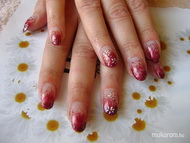 csillámos porci akril festéssel