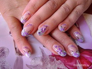 csillámos porci akril festéssel