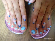 csillámos porci akril festéssel