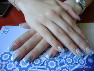 csillámos porcelán